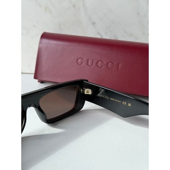 NEW Gucci GG1331S Black Polairzed Slim Unisex Sunglasses - Picture 8 of 8